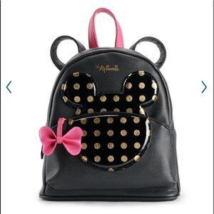 Dani by Danielle Nicole Disney’s Minnie Mouse Gold Polka Dot Mini Backpack NWT